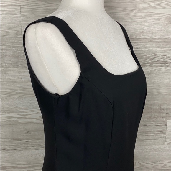 Dave & Jonny Black Square Neckline Cocktail Dress - Picture 8 of 9